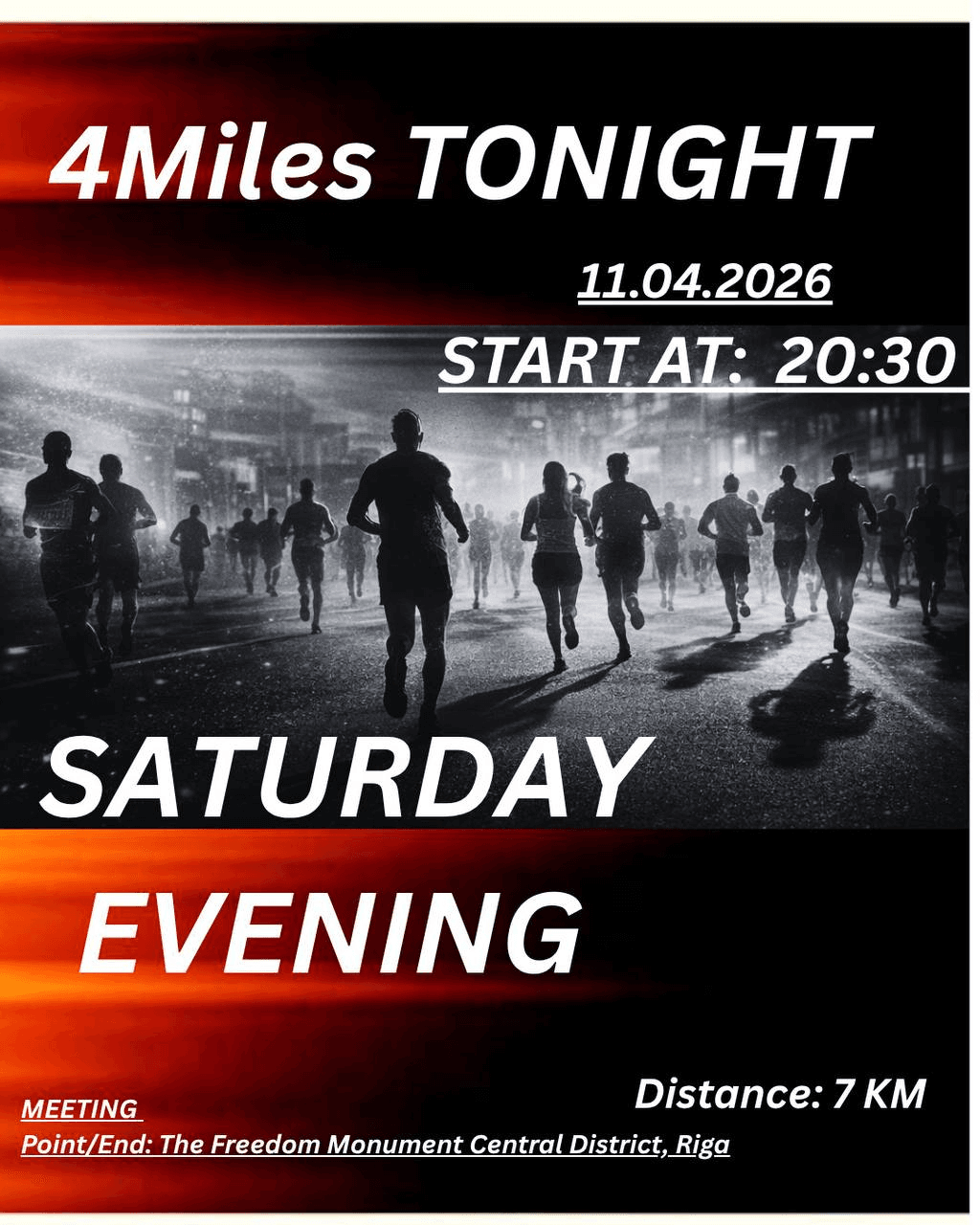 April 11 running poster